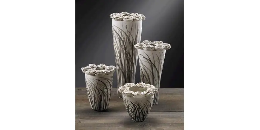 ΠΟΡΣΕΛΑΝΙΝΟ ΒΑΖΟ FLOWER